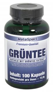 MetaSport Grüntee-Extrakt, 100 Kapseln Dose