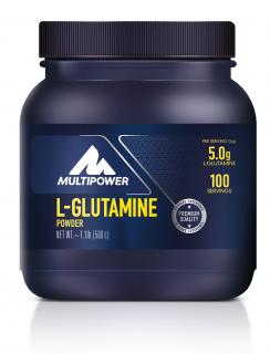 Multipower L-Glutamine Powder, 500 g Dose