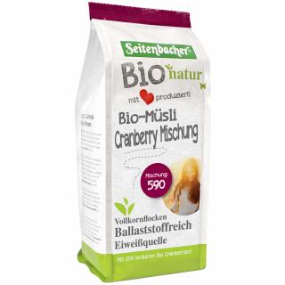 Seitenbacher Bio Müsli Cranberry, 500 g Beutel