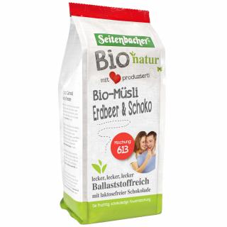 Seitenbacher Bio Müsli Erdbeer-Schoko, 454 g Beutel