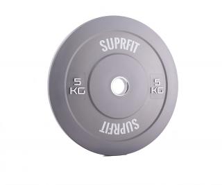 Suprfit Colored Bumper Plates 5 kg - grau - Abverkaufsartikel